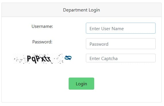 Department Login
