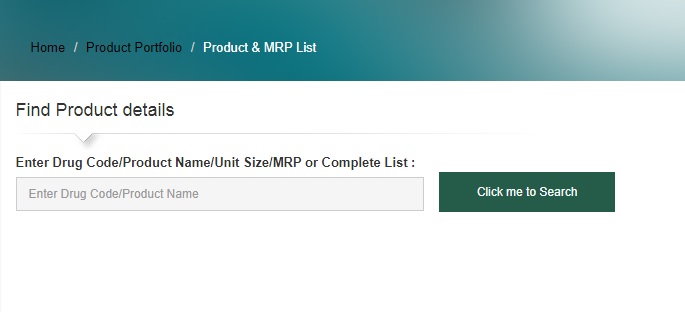 Product and MRP List