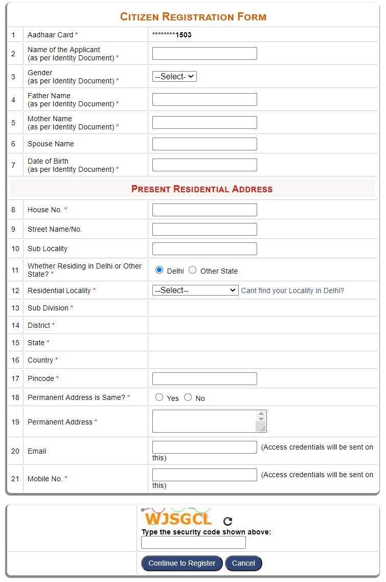 delhi e district portal registration