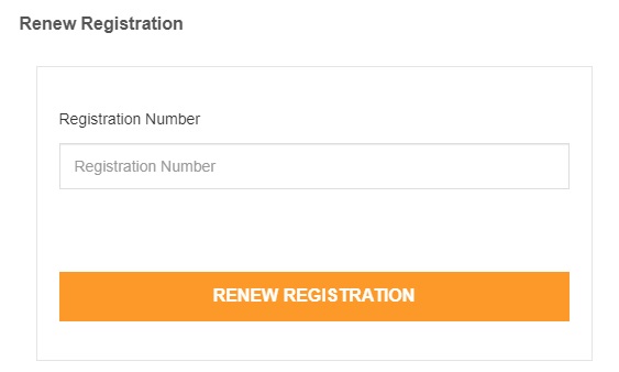 Renew Registration