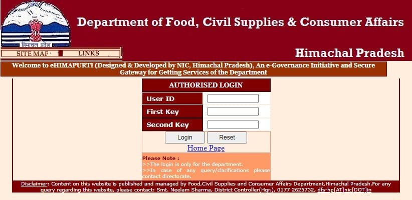 Separation Ration Card Hp Form.pdf HP Ration Card 2024 Application Form Download